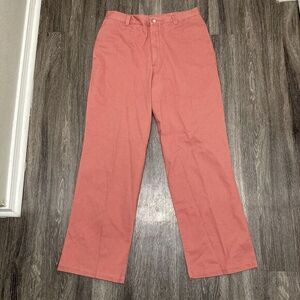 Men's Coral Chino Pants - Classic Straight Fit
